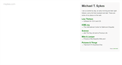 Desktop Screenshot of msykes.com
